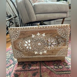 Stunning hand painted wooden box from Spain.